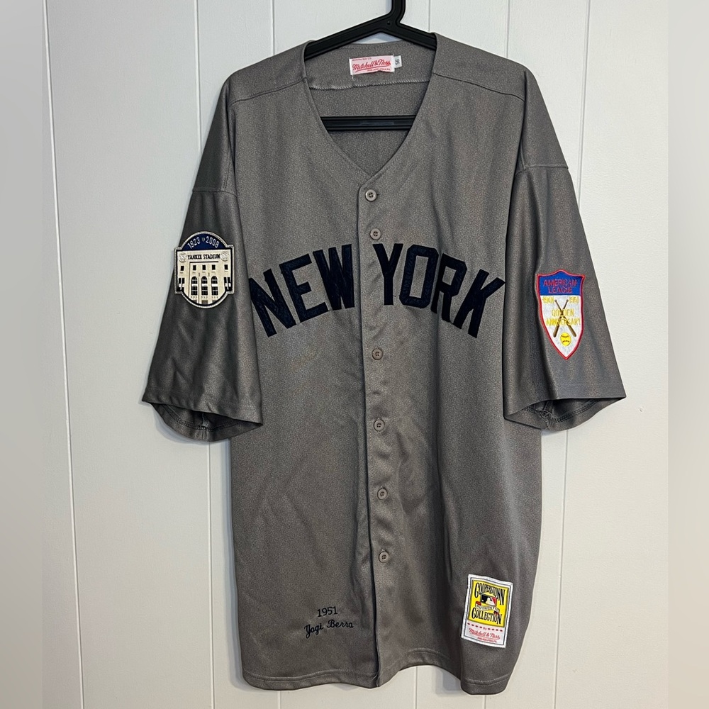 Mitchell‎ & Ness Cooperstown New York Yankees Yogi Berra 1951 throwback jersey